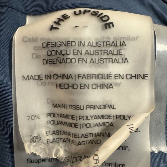 The Upside Revolve Solid Natacha Sports Bra Size US 8 Blue Stretch Athleisure - Picture 5 of 6